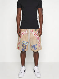 Bermuda Cargo Beige con Toppe "Creative Department"