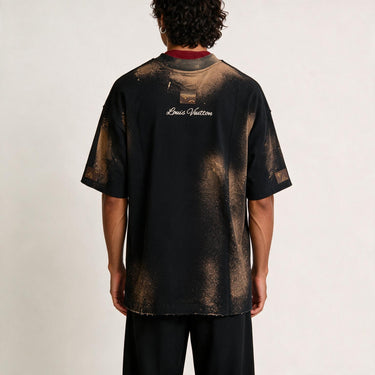 T-Shirt Custom Poetry Brown Boxy Fit