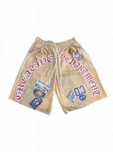 Bermuda Cargo Beige con Toppe "Creative Department"