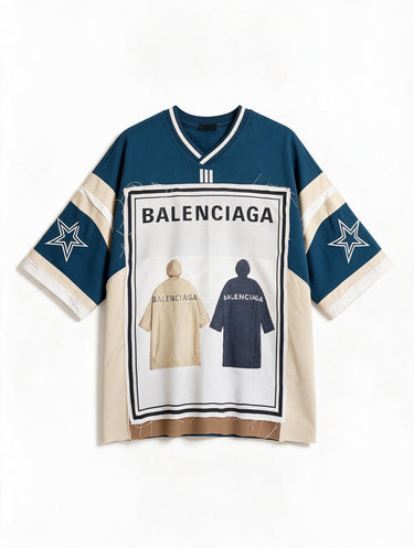 T-Shirt Football BB Two Coats Navy
